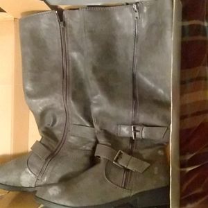 Lane Bryant Buckled Riding Boots